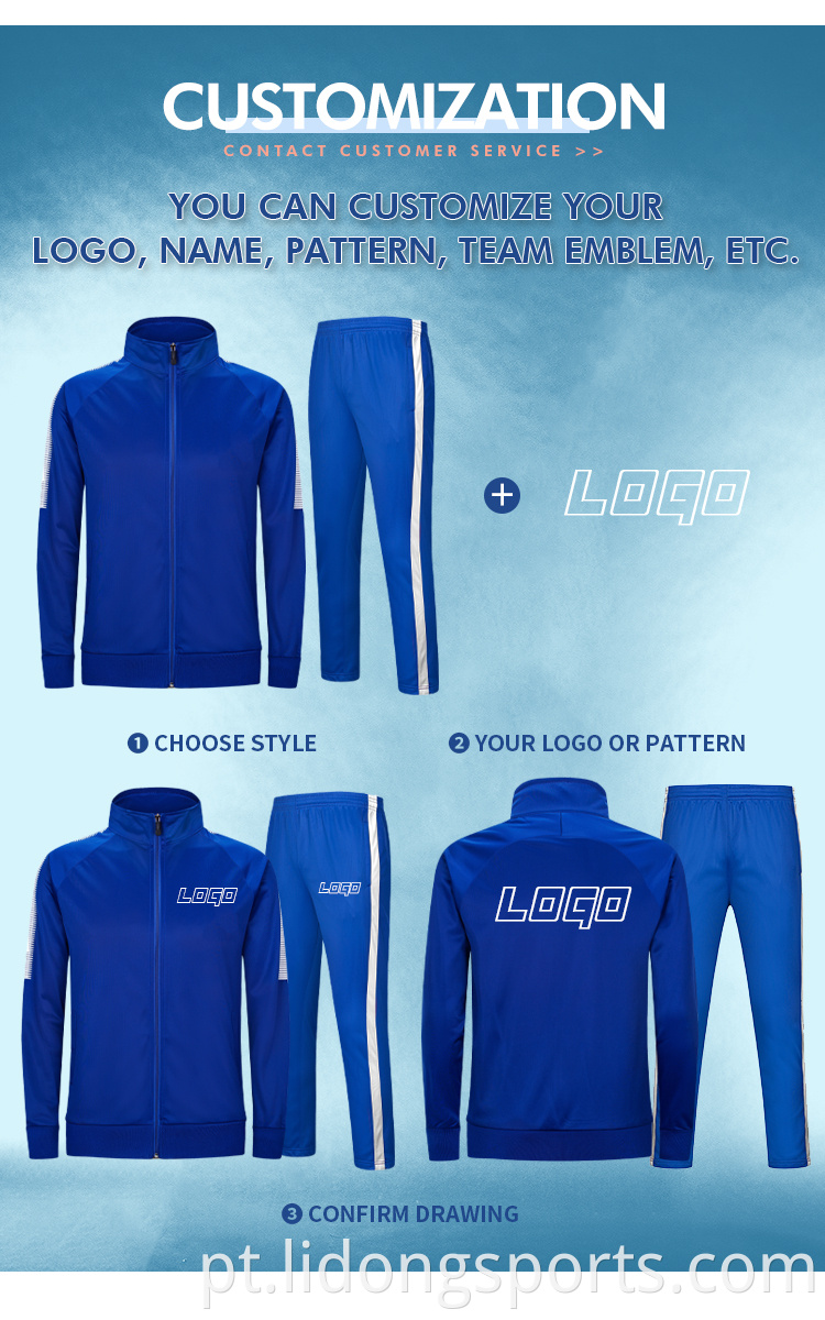 Lidong New Design Sports Sport Track Futes/Sublimação personalizada Desgaste em branco para homens